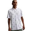 Nike Gents DriFit Par 5 Icon Stack Print Polo Shirt White - Malachite (100)